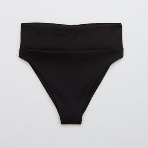 Aerie Ribbed High Cut Cheeky Bottoms
